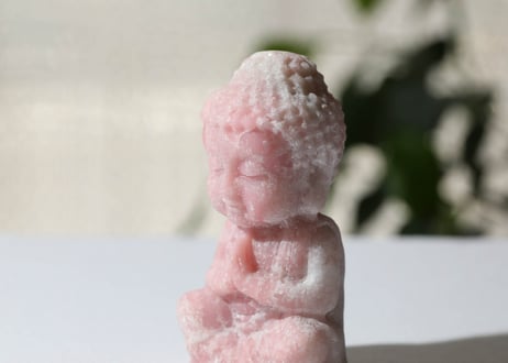 〈タイムウェーバーによる全世界にとってポジティブな存在になる調整入り〉ピンクオパール ブッダ