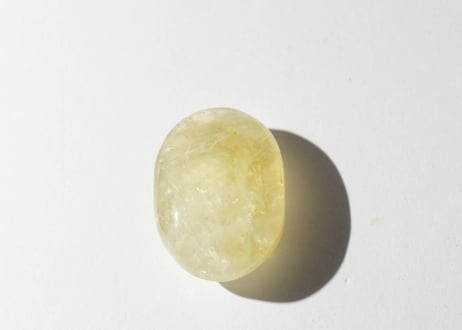 【悟った至福のシッディ】＆葉月ゆうによる技封入❣️【ポジティブな人生の流れを目覚めさせる】バーントシトリン 握り石