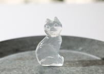 葉月ゆうによる技封入❣️【自分と対立する遺伝子プログラムの解放】オリジナルカード付き クリアクォーツ ねこ