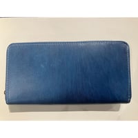 BAGGY PORT / バギーポート　ZYS085　藍染め レザー ラウンドファスナー マルチケース 　 #ac