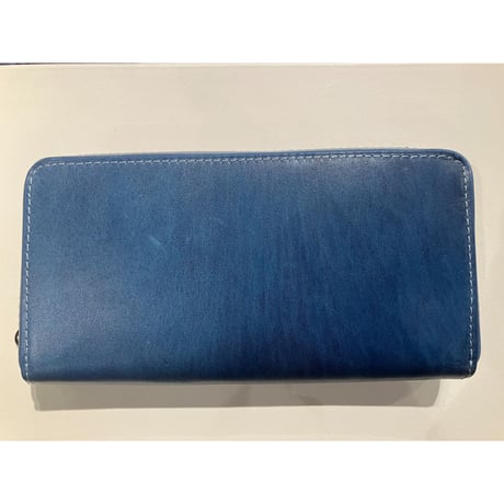 BAGGY PORT / バギーポート　ZYS085　藍染め レザー ラウンドファスナー マルチケース 　 #ac
