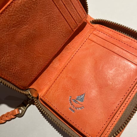 BAGGY’S ANNEX/バギーズアネックス　LZYS7001　FOG Leather ラウンドファスナーハーフ財布　＃ac
