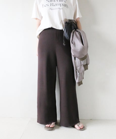 リブニットパンツ/VERMEIL par iena（単品）