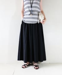 ラウンドボーダーカットソー×ロングスカート（AMERICAN HOLIC・green label relaxing）Set