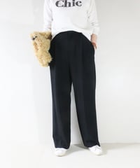 ロゴニット×ジョーゼットパンツコーデ（LOUNIE・MUSE de Deuxieme Classe）Set
