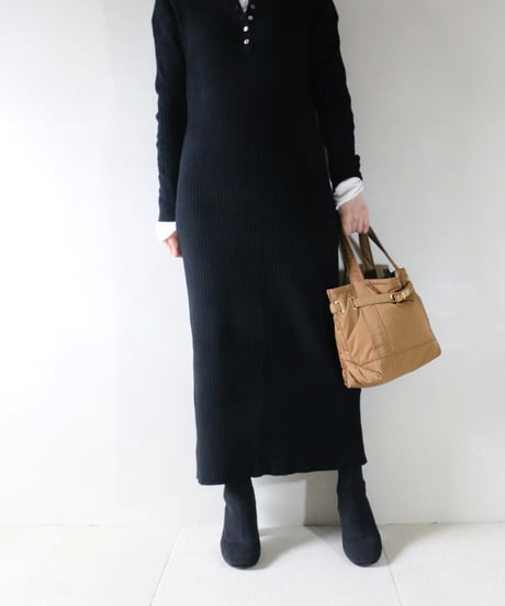 ヘンリーリブニットリラックスワンピース Spick ＆ Span