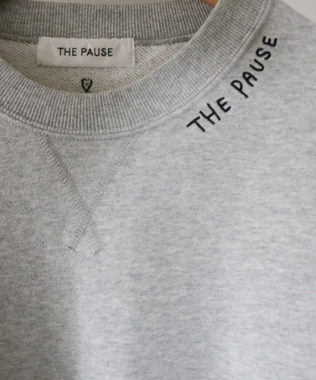 【THE PAUSE】ネックシシュウスウェットプルオーバー （単品）
