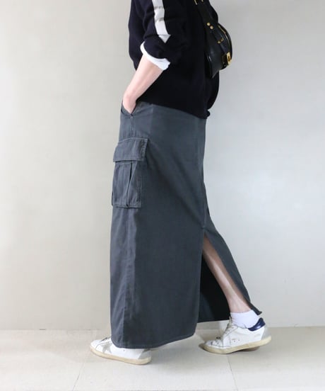 スウェットライクニットフーディー×カーゴスカートコーデ（ZARA・upper hights）Set