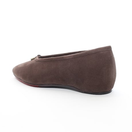 スクエアトゥインヒールバレーシューズ / Square toe hidden heel ballet flatsL0298(DARK BRWON)