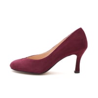 ラウンドセンターモチーフパンプス /Round toe motif pumps L0302(WINE)