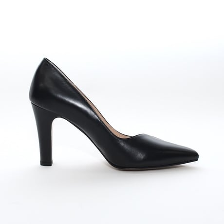 ポインテッドヒールゴールドエッジトリムパンプス/Pointed Heel Gold Edge Trim Pumps L0299(BLACK)