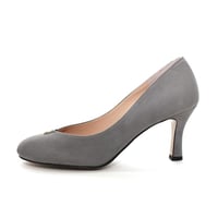 ラウンドセンターモチーフパンプス /Round toe motif pumps (GRAY)