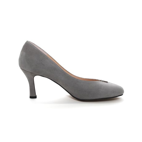 ラウンドセンターモチーフパンプス /Round toe motif pumps (GRAY)