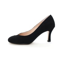 ラウンドセンターモチーフパンプス /Round toe motif pumps (BLACK)