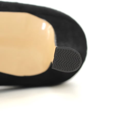 ラウンドセンターモチーフパンプス /Round toe motif pumps (BLACK)