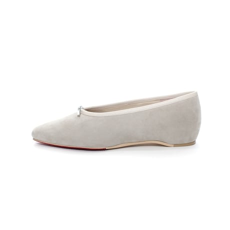 スクエアトゥインヒールバレーシューズ / Square toe hidden heel ballet flatsL0298(OFF WHITE)