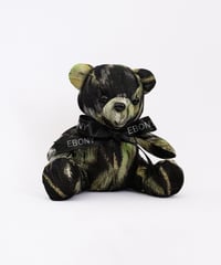 EG/TB-01 Flower print Teddybear<BLACK×YELLOW GREEN>