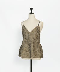T-02 Camellia jacquard Camisole <BEIGE> sample