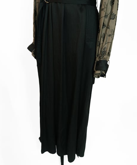 D-02 Flower Embroidery Dress  <KHAKI BLACK> sample