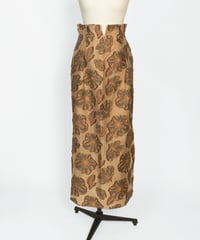 S-03/02 Rose of Sharon Skirt <CAMEL flower> sample