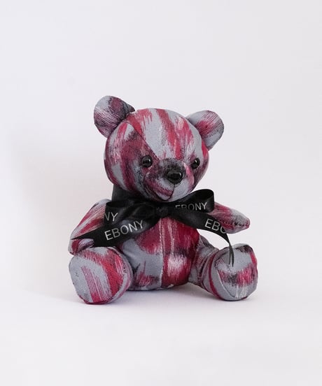 EG/TB-01 Flower print Teddybear<GRAY×PINK>
