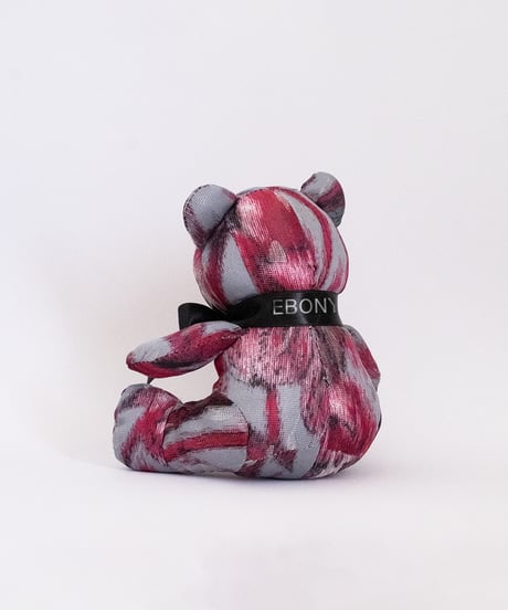 EG/TB-01 Flower print Teddybear<GRAY×PINK>
