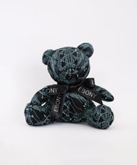 EG/TB-01 Flower embroidery Teddybear<BLACK×BLUE GREEN>