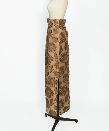 S-03/02 Rose of Sharon Skirt <CAMEL flower> sample