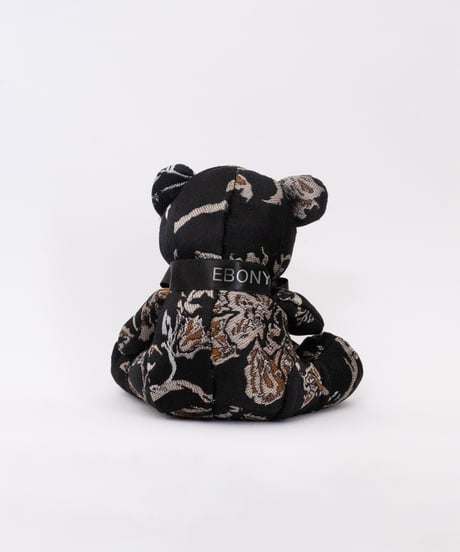EG/TB-01 Flower Jacquard Teddybear<BLACK>