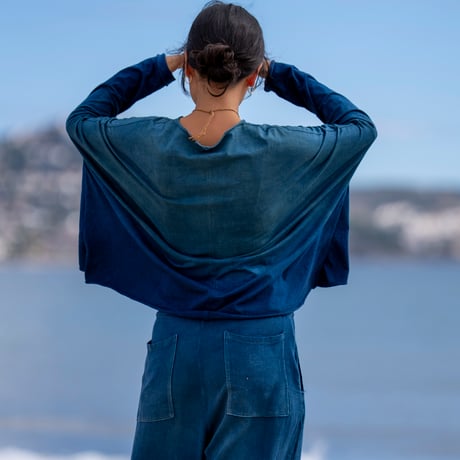 Soft cotton top ~Ocean