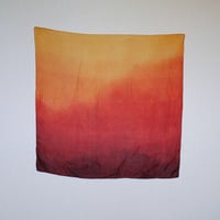 Sunset silk scarf