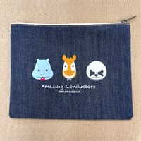 「Amazing Conductors！」デニムポーチ
