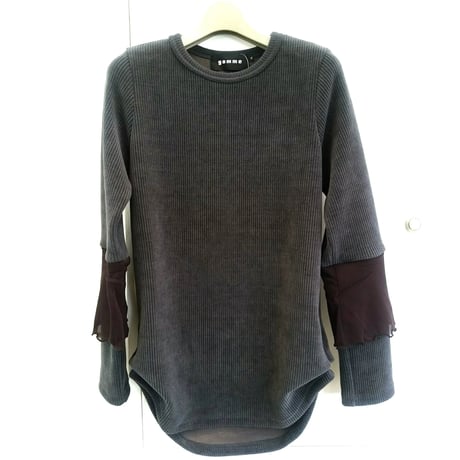 デザイナーブランドgomme   レイヤースリーブＴシャツ