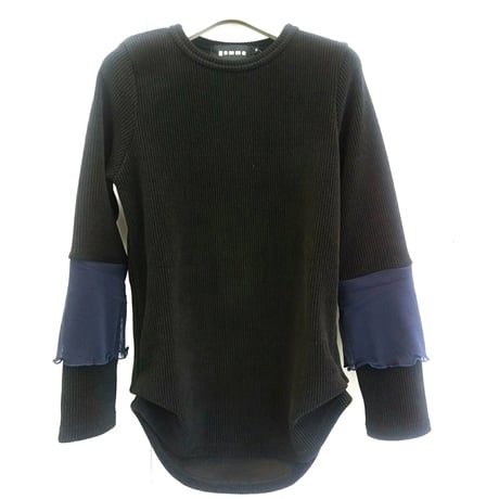 デザイナーブランドgomme   レイヤースリーブＴシャツ