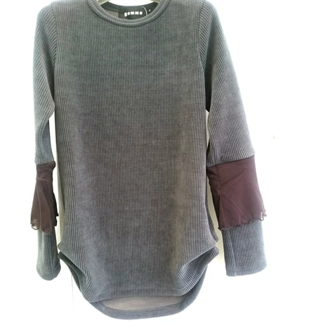 デザイナーブランドgomme   レイヤースリーブＴシャツ