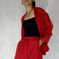 Mami Tsuji「Haori Jacket 羽織」バグルー村の赤