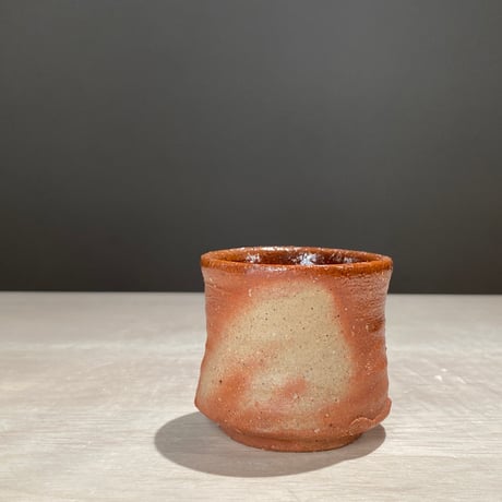 備前焼　赤黒グラデーション陶器花瓶 備前焼 | STORES