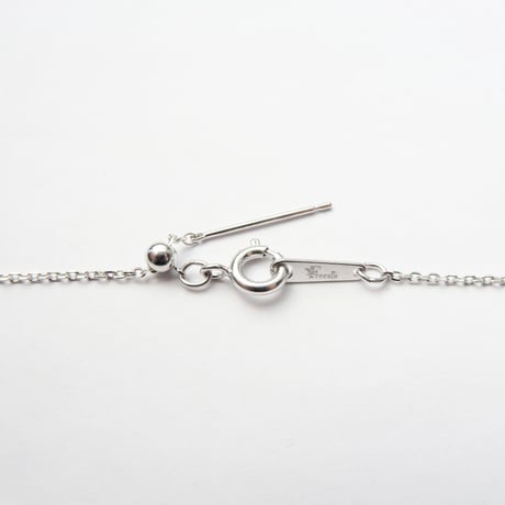 【necklace】　シーブルーカルセドニー　さくらシェイプ