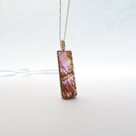 【ncklace】　ルチルアメトリン
