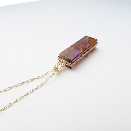 【ncklace】　ルチルアメトリン