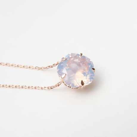 【necklace】　ミルキーアメジスト　ふわりさくらインカット
