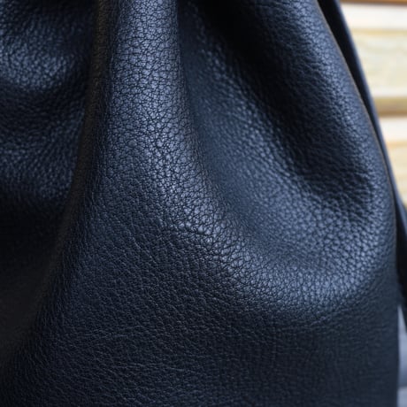 UNISEX / ''LINKS'' ORIGINAL / LEATHER DRAWSTRING BAG (中) / 26AW