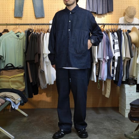 UNISEX / petrole / 8DENIM farm shirts / amn-SH-060