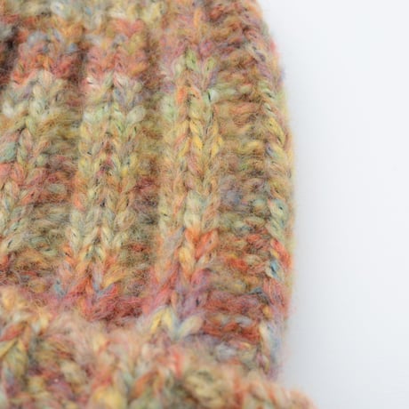 UNISEX / cableami / Space Dye Yarn 2×2 RIB W/CAP / FW-4008