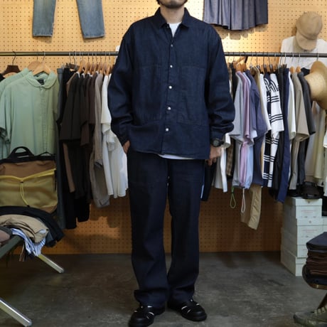 UNISEX / petrole / 8DENIM farm shirts / amn-SH-060