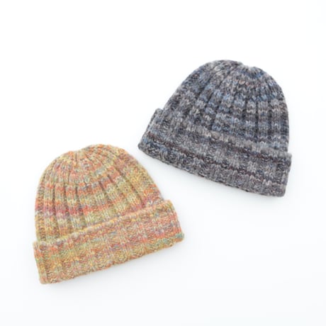 UNISEX / cableami / Space Dye Yarn 2×2 RIB W/CAP / FW-4008