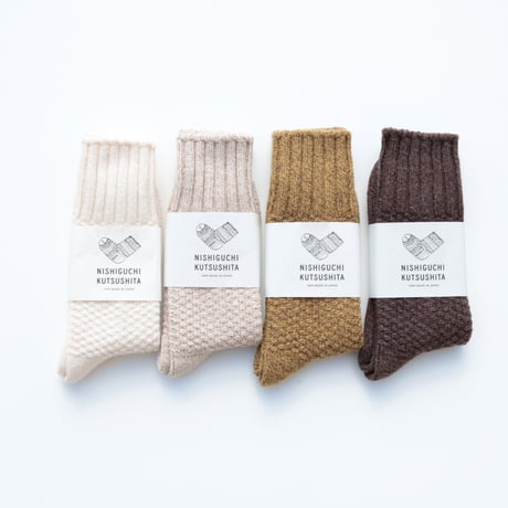 UNISEX / NISHIGUCHI KUTSUSHITA / ウールコットンブーツソックス