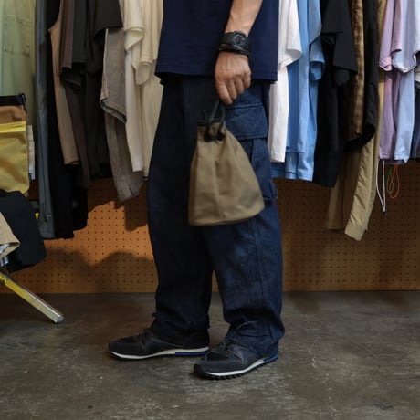UNISEX / ''LINKS'' ORIGINAL / CANVAS DRAWSTRING BAG (小)&(中) / 26AW