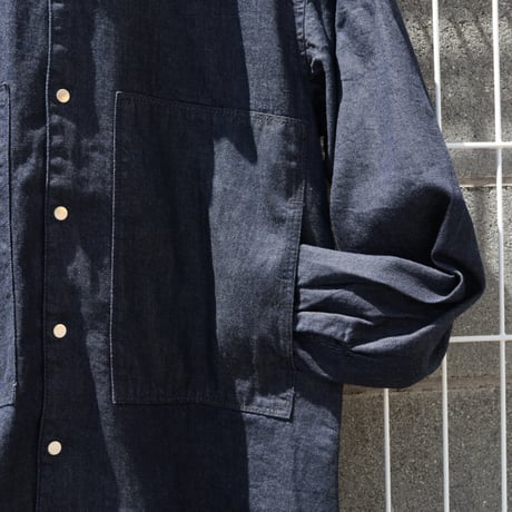 UNISEX / petrole / 8DENIM farm shirts / amn-SH-060