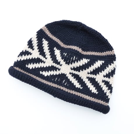 UNISEX / cableami / WOOL JACQUARD W/CAP / FW-4004